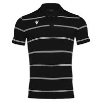 Flamenco Polo BLK/WHT L Poloskjorte til herre