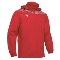 Lahti Showerjacket RØD/HVIT L Vann- og vindavstøtende jakke - Unisex